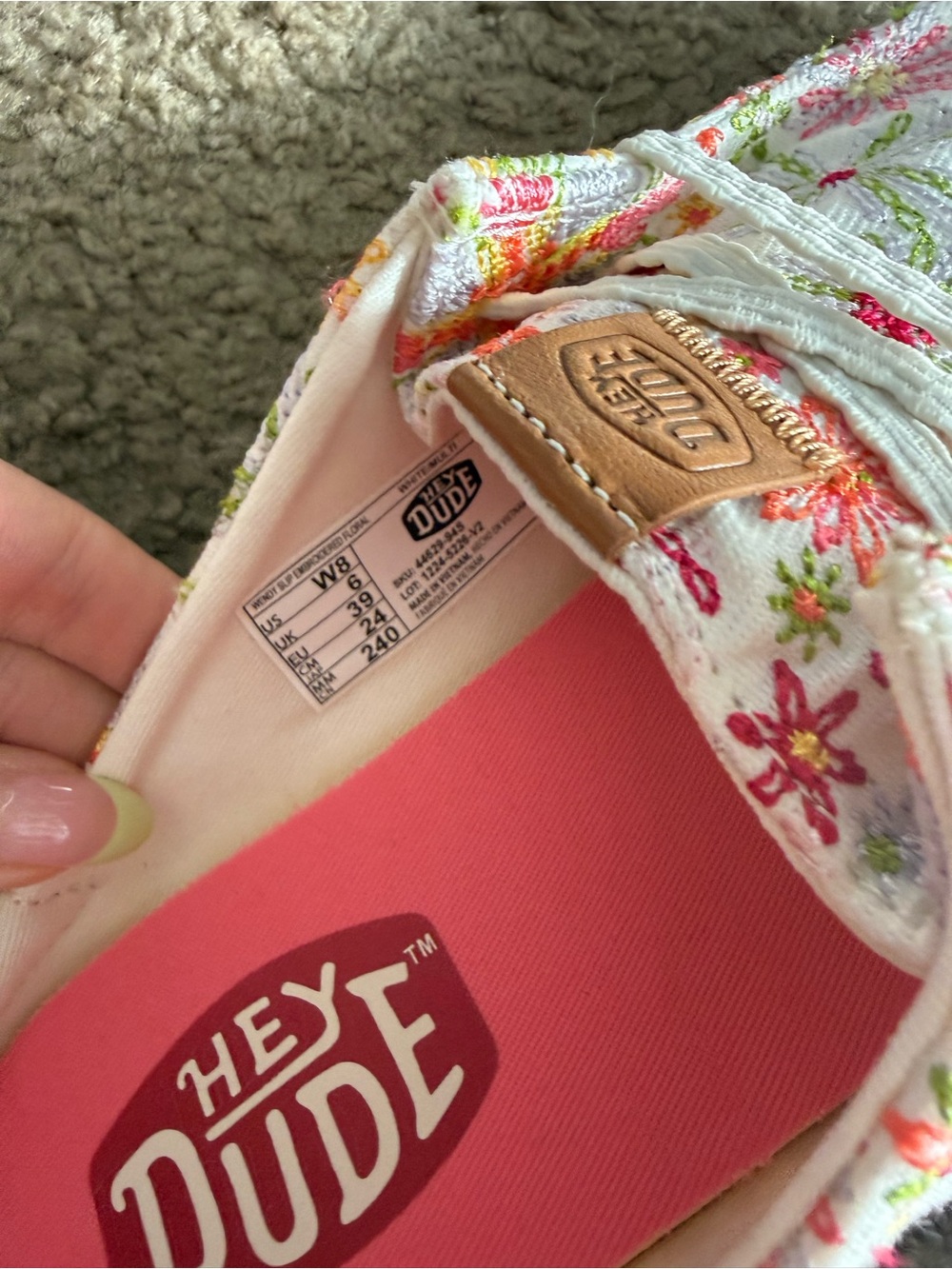 NWOT Hey Dude Wendy Slip On 🌺 - Picture 4 of 4